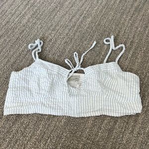 Urban outfitters striped crop top